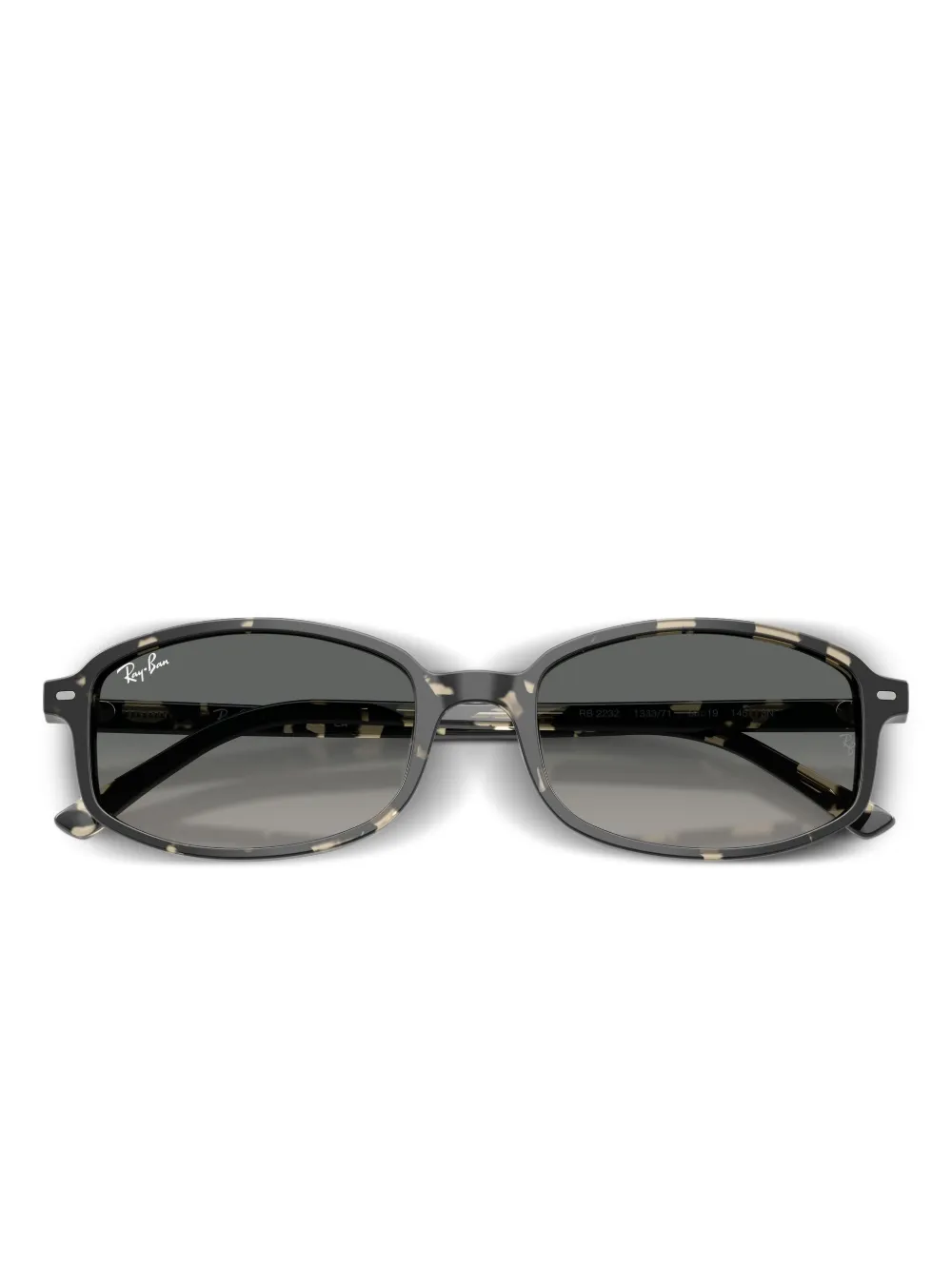 Ray Ban Havana Rectangle Sunglasses In Brown