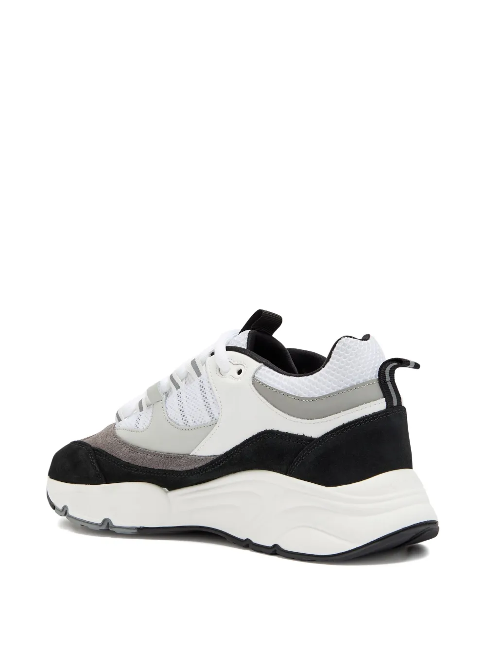 Cleens Aero Mesh-panels Suede Low-top Sneakers In White