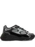 CLEENS Pulse mesh-panels suede low-top sneakers - Grey