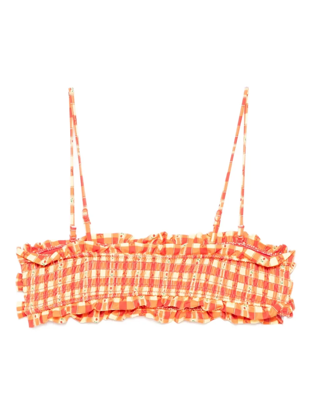 DAMSON MADDER shirred bow bikini top | Bikinis | Image 2