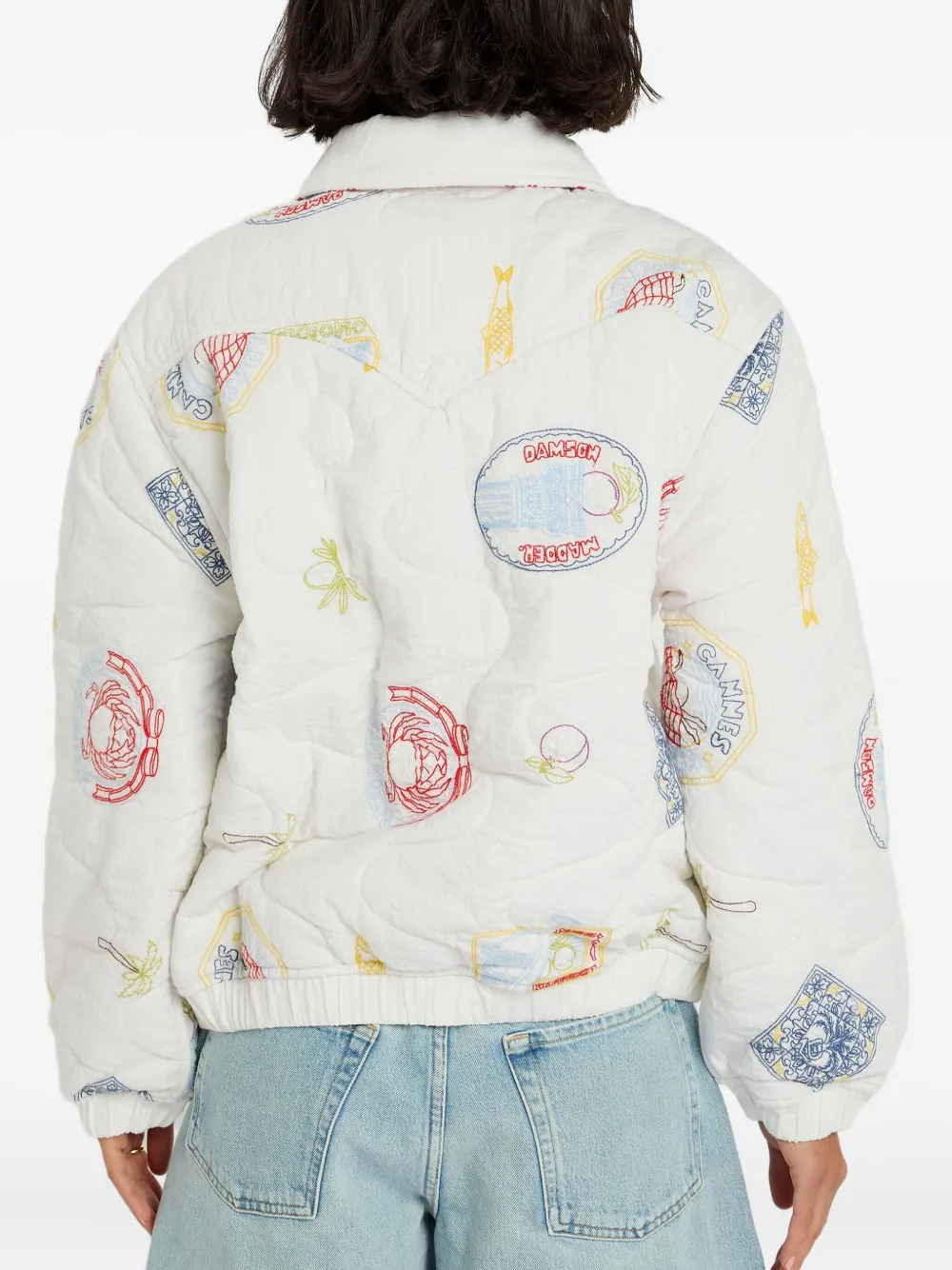 DAMSON MADDER Claudia bomberjack Wit