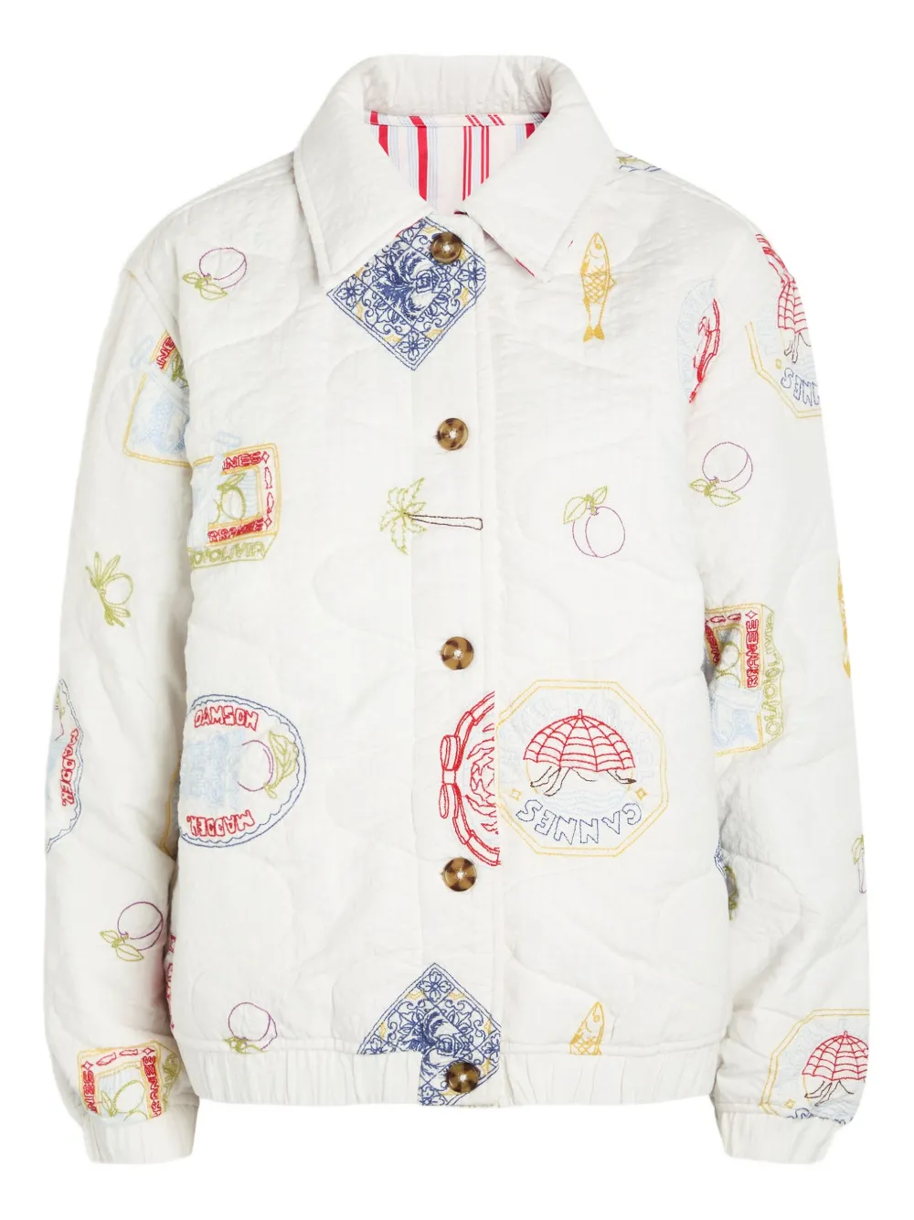 DAMSON MADDER Claudia bomber jacket - Bianco
