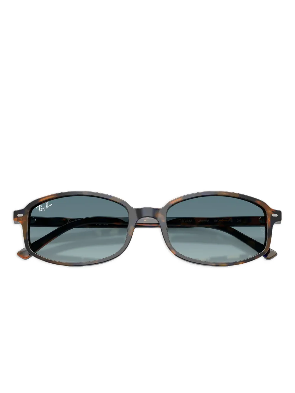 Ray Ban Tortoiseshell Rectangle Sunglasses In Brown