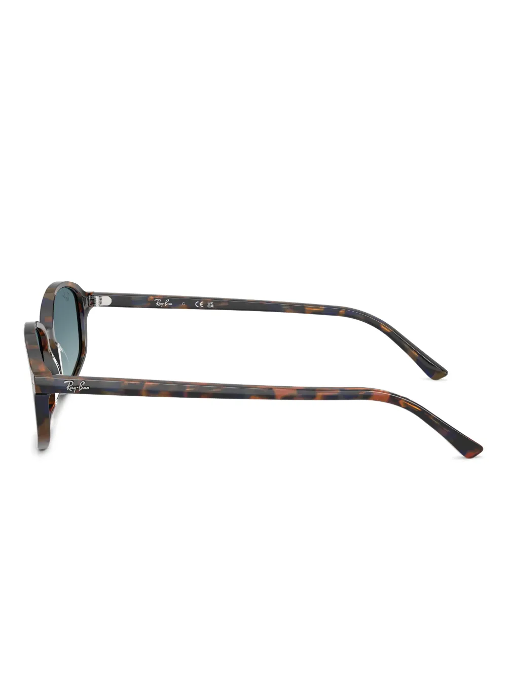 Ray Ban Tortoiseshell Rectangle Sunglasses In Brown