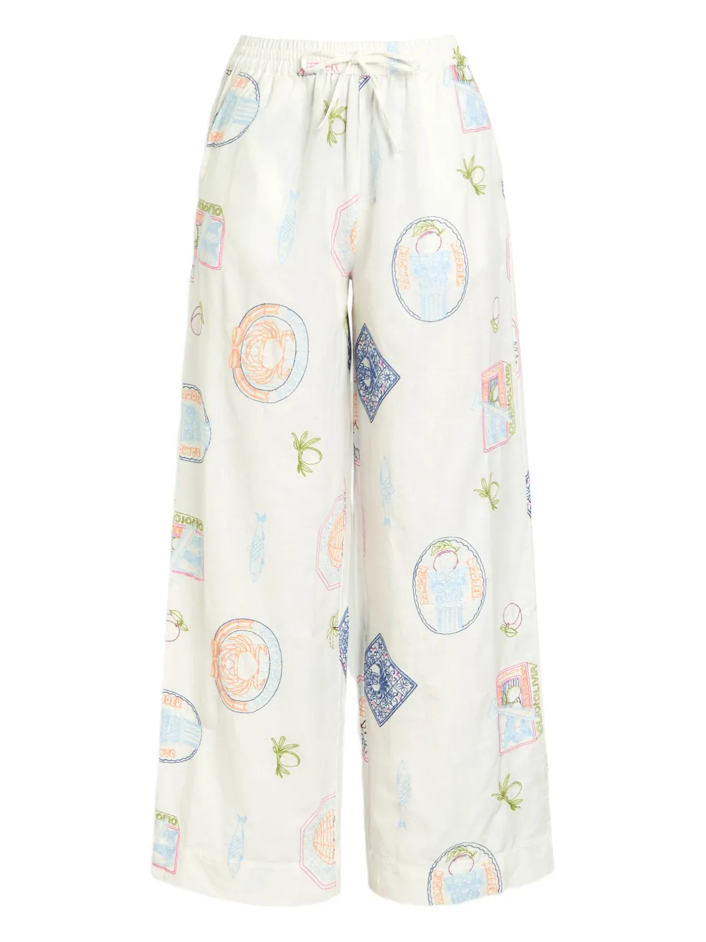 DAMSON MADDER Chlo drawstring trousers | Neutrals | Image 1