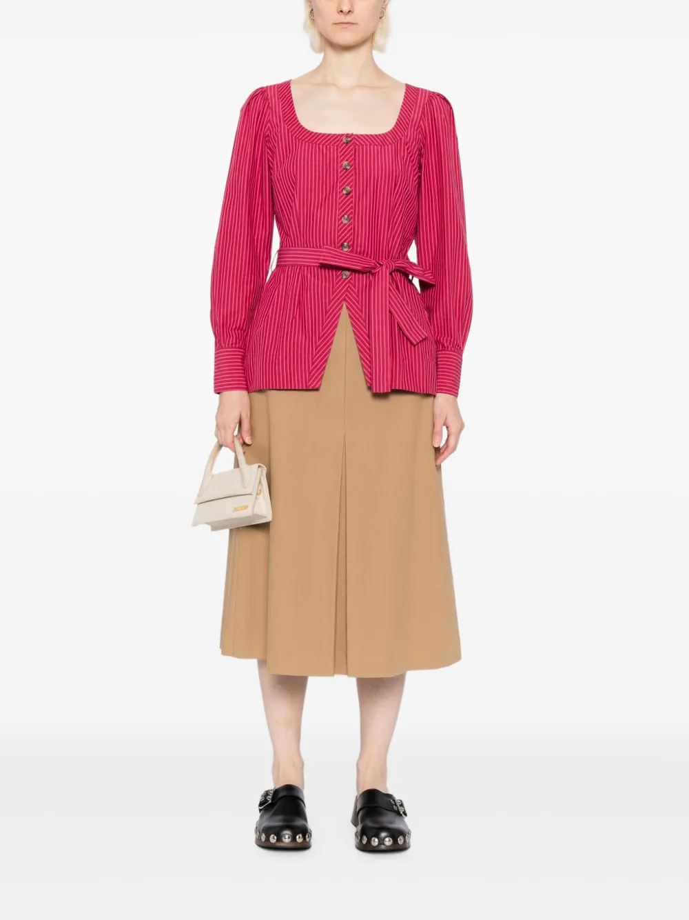 DAMSON MADDER Maisie mini-blousejurk - Roze