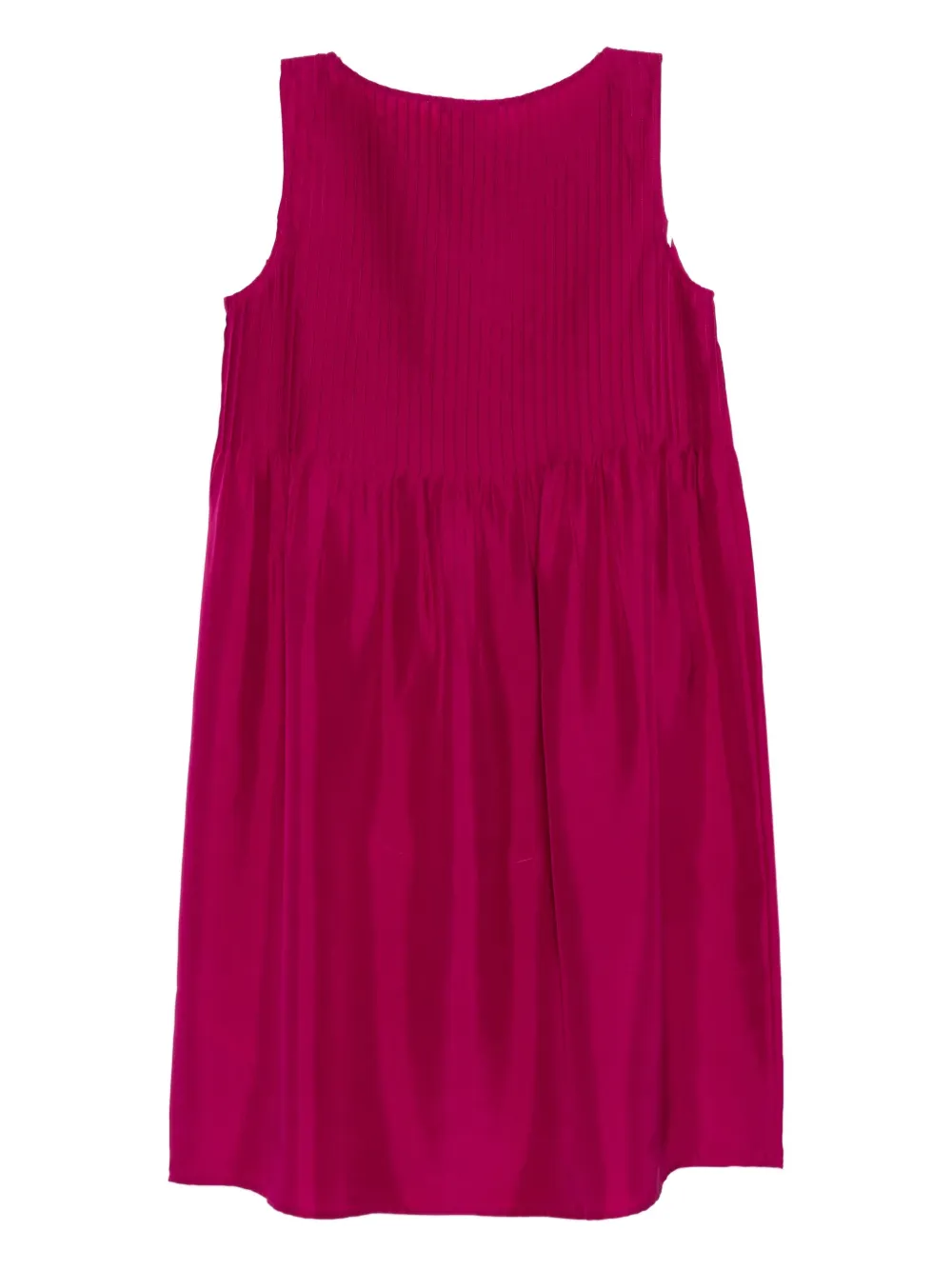 Eileen Fisher Geplooide jurk met hoge hals - Paars