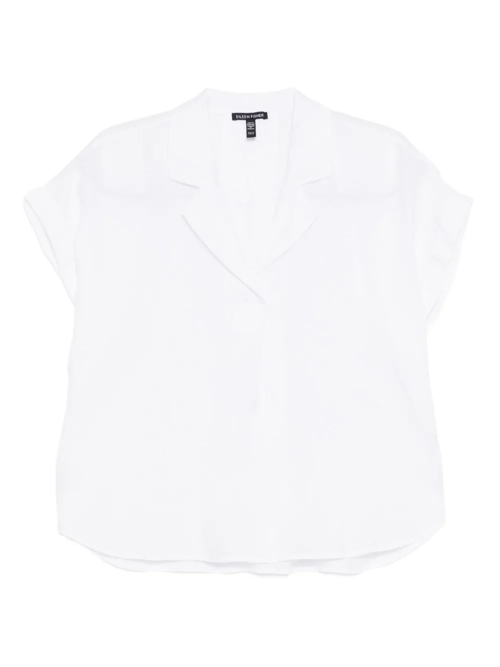 Eileen Fisher cotton notch-collar top | White | Image 1