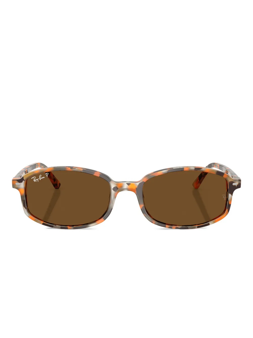 Ray-Ban tortoiseshell oval-frame sunglasses | Brown | Image 1