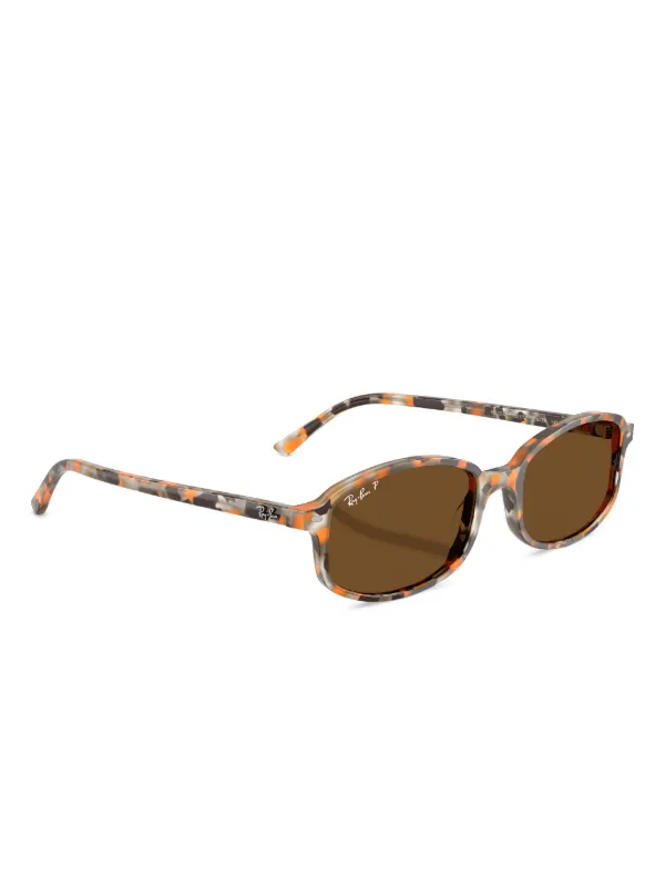 Ray-Ban Tortoiseshell Oval Sunglasses Ray-Ban Tortoiseshell oval-frame Sunglasses | Brown | FARFETCH main image 3