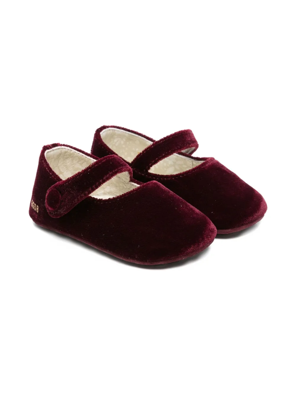 Golden Goose Kids Sofi velvet strap ballerina Red