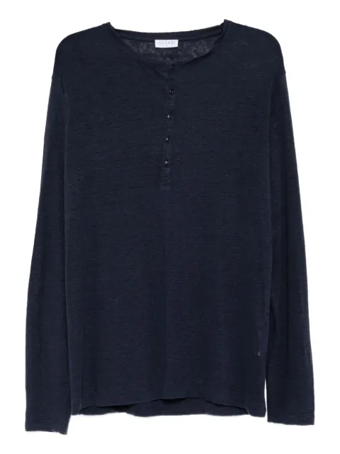 GUSARI linen henley T-shirt