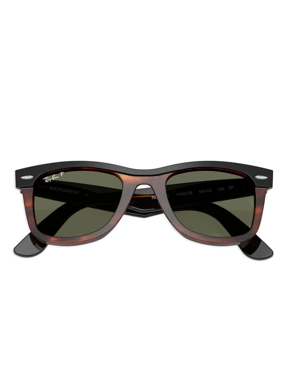 Ray-Ban Zonnebril met vierkant montuur Zwart