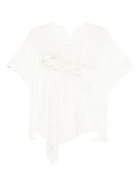 High Mentor frilled top