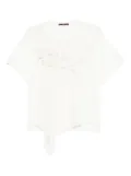 High Mentor frilled top - White