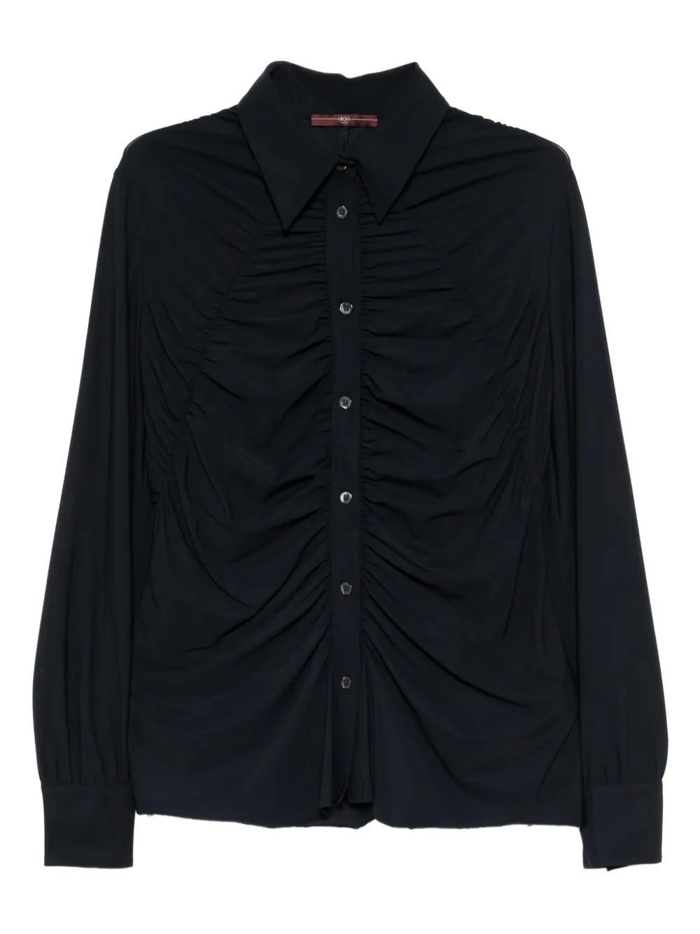 High Tether ruch shirt | Black | Image 1