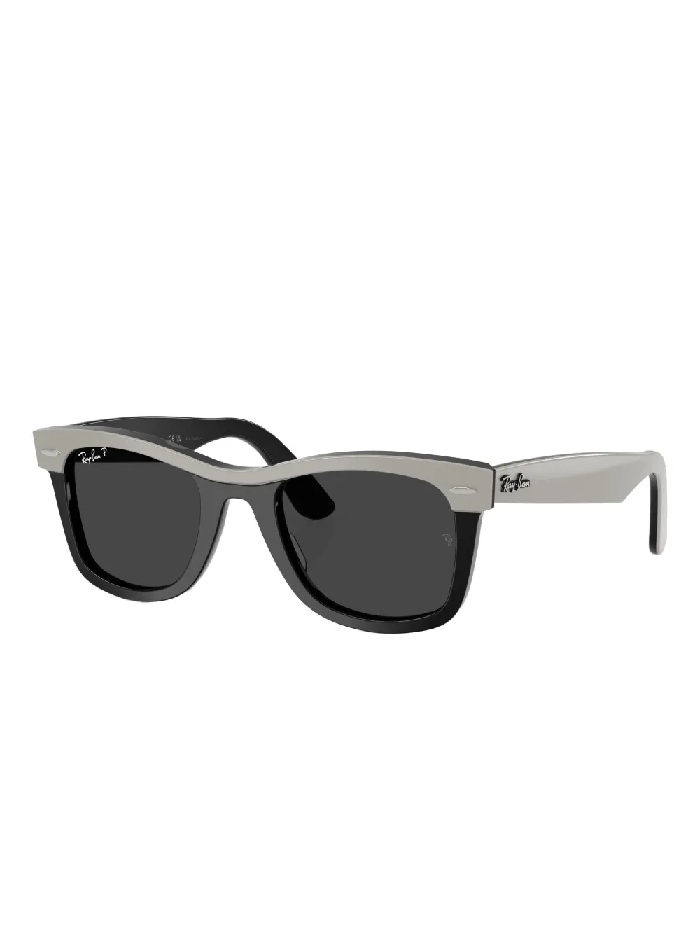Ray-Ban Wayfarer Street zonnebril met vierkant montuur - Zwart