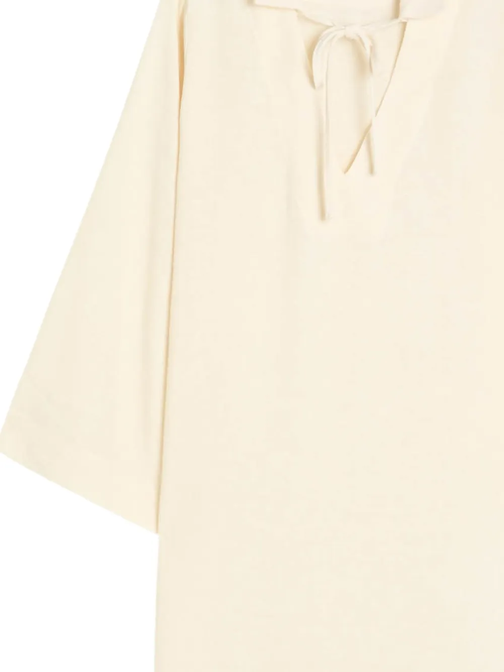Lisa Marie Fernandez Tuniek met gestrikte hals - Beige