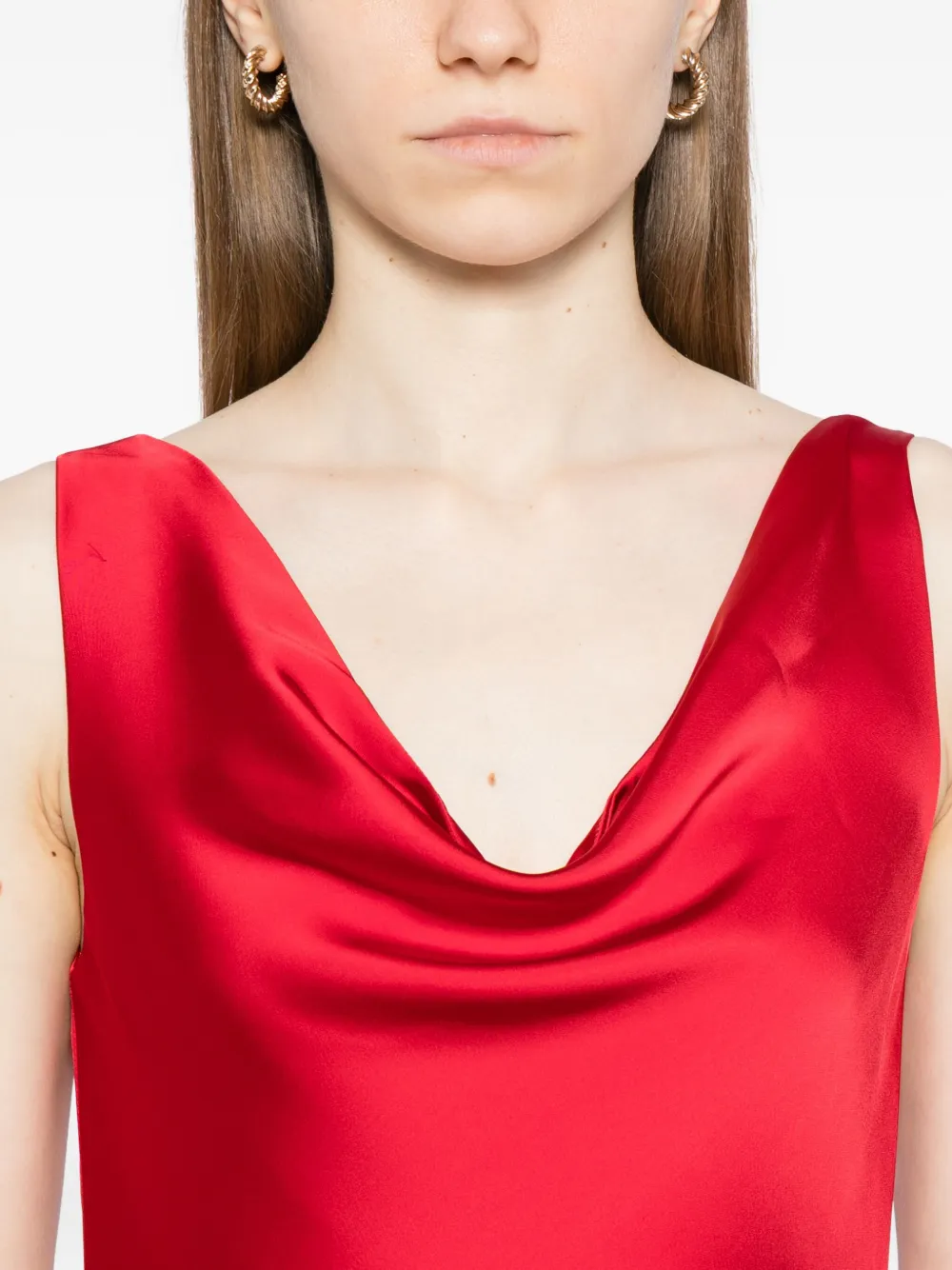 Norma Kamali Maria jurk Rood