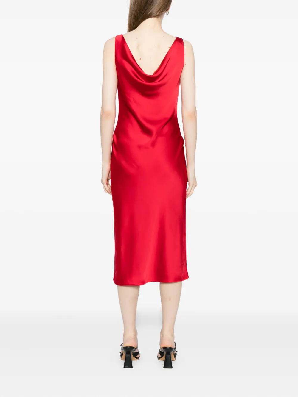 Norma Kamali Maria jurk Rood