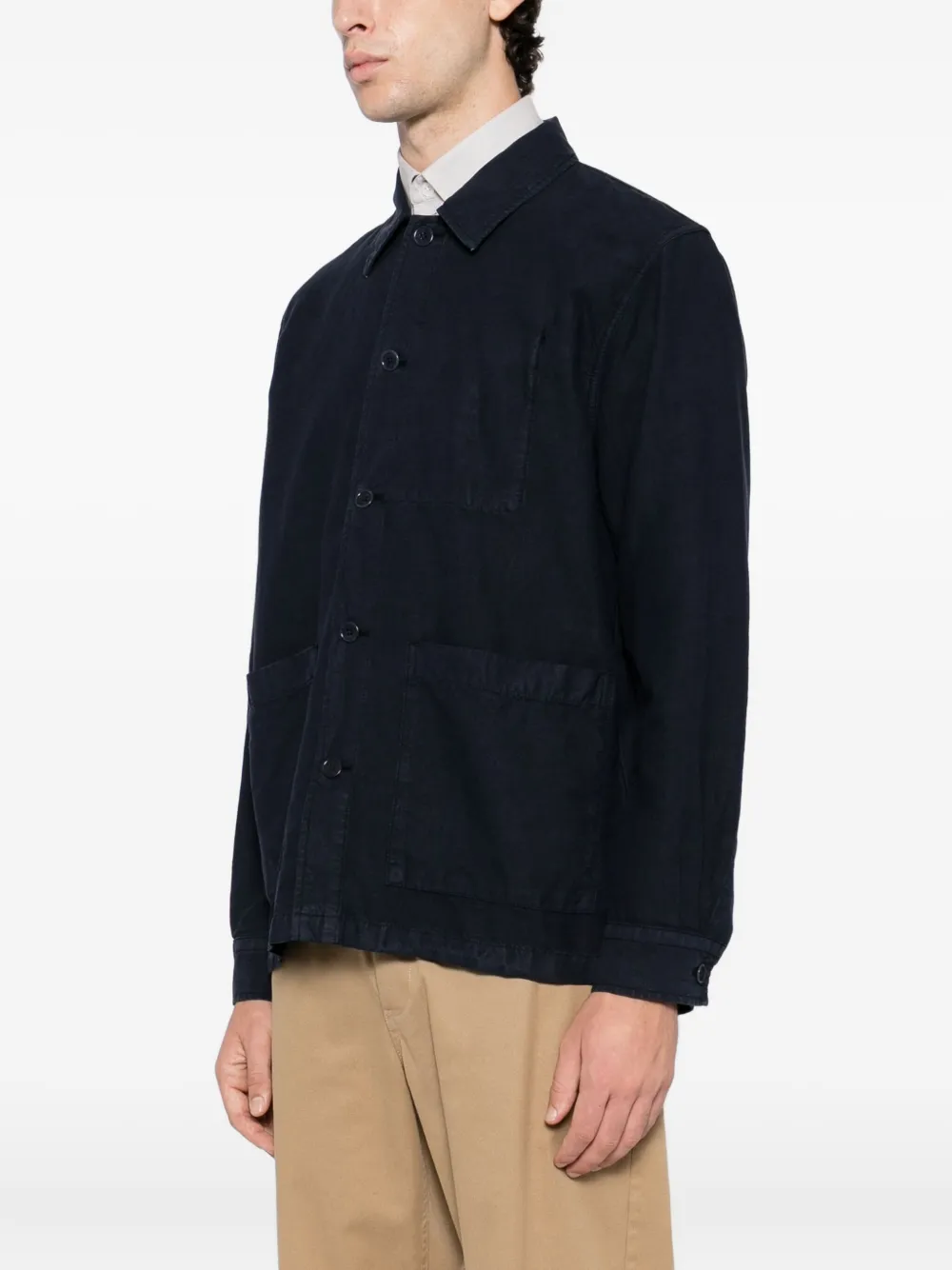 Norse Projects Julian shirtjack Blauw