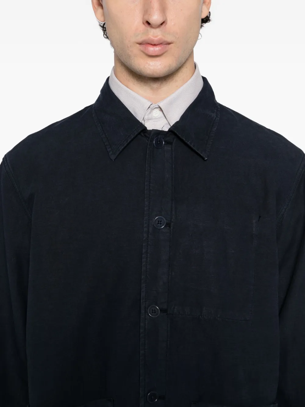 Norse Projects Julian shirtjack Blauw