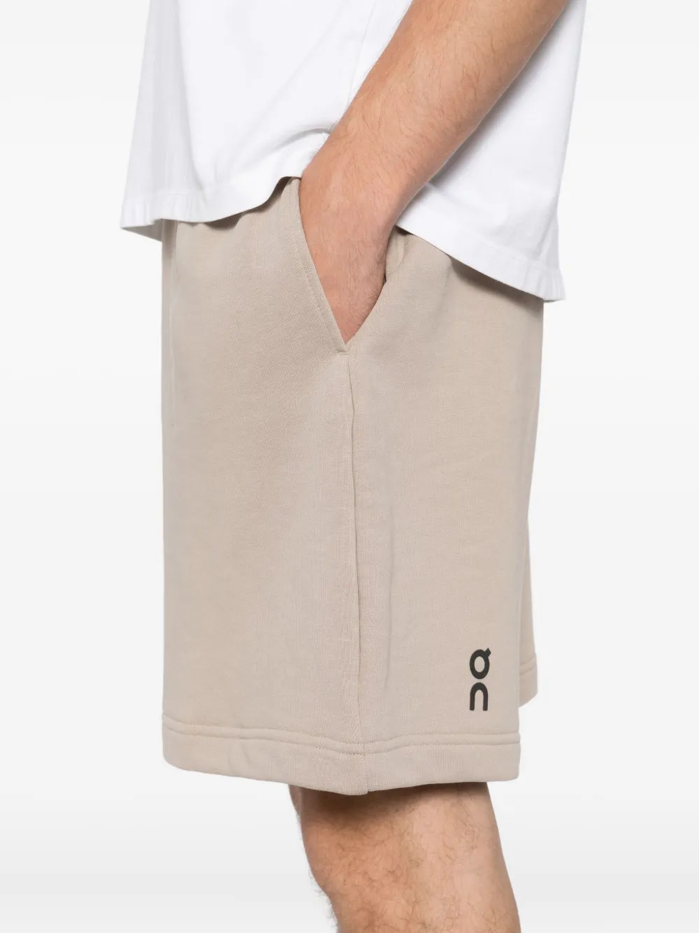 On Running Club Running Shorts In Neutral