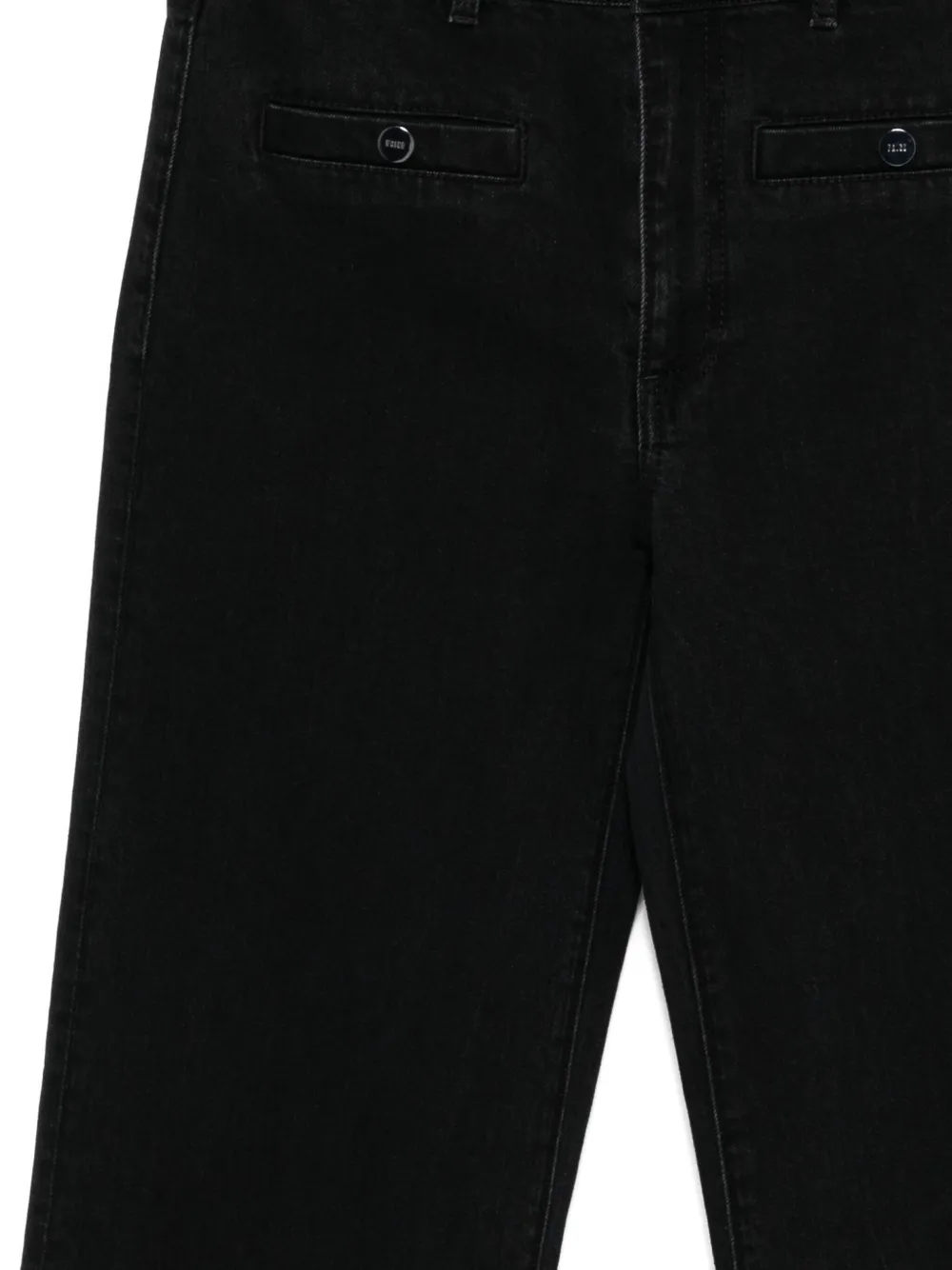 PAIGE Leenah jeans met wijde pijpen Zwart