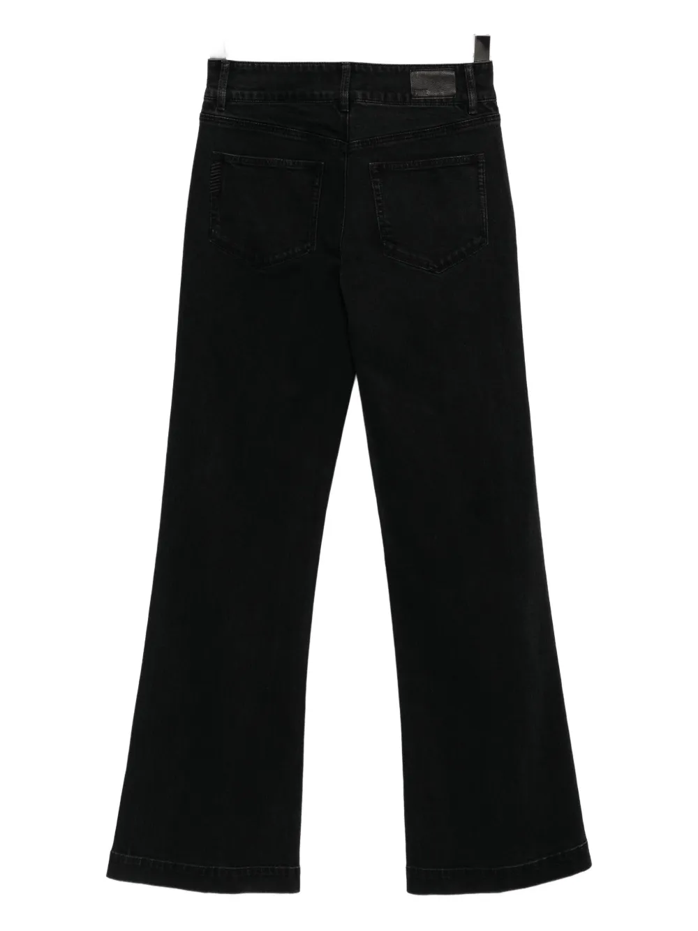 PAIGE Leenah jeans met wijde pijpen - Zwart