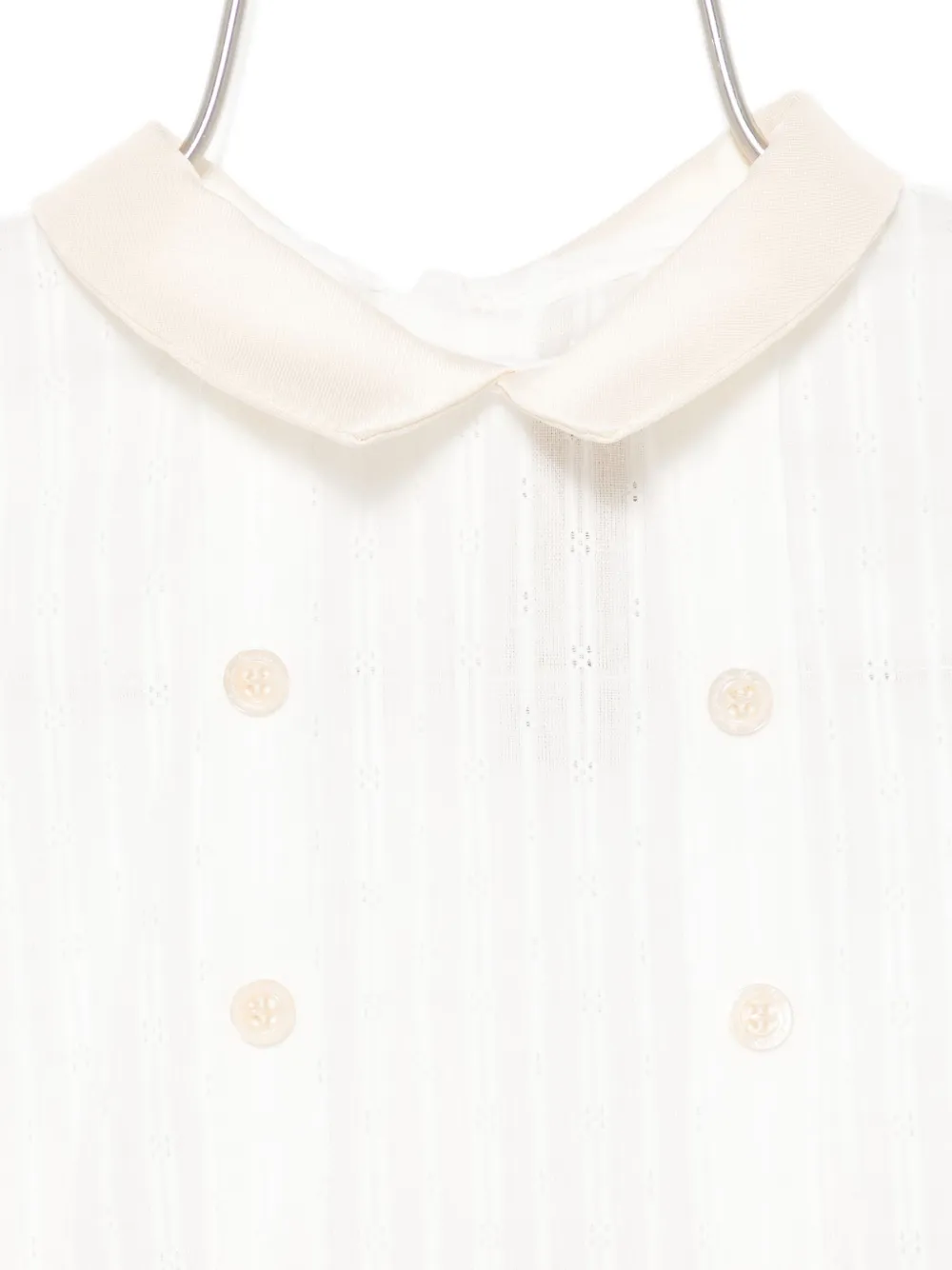 La Stupenderia Peter Pan-collar Jumpsuit In Neutral