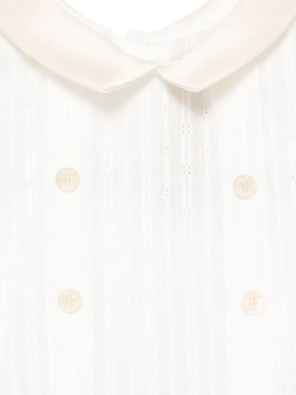 La Stupenderia Jumpsuit met Peter Pan kraag Beige