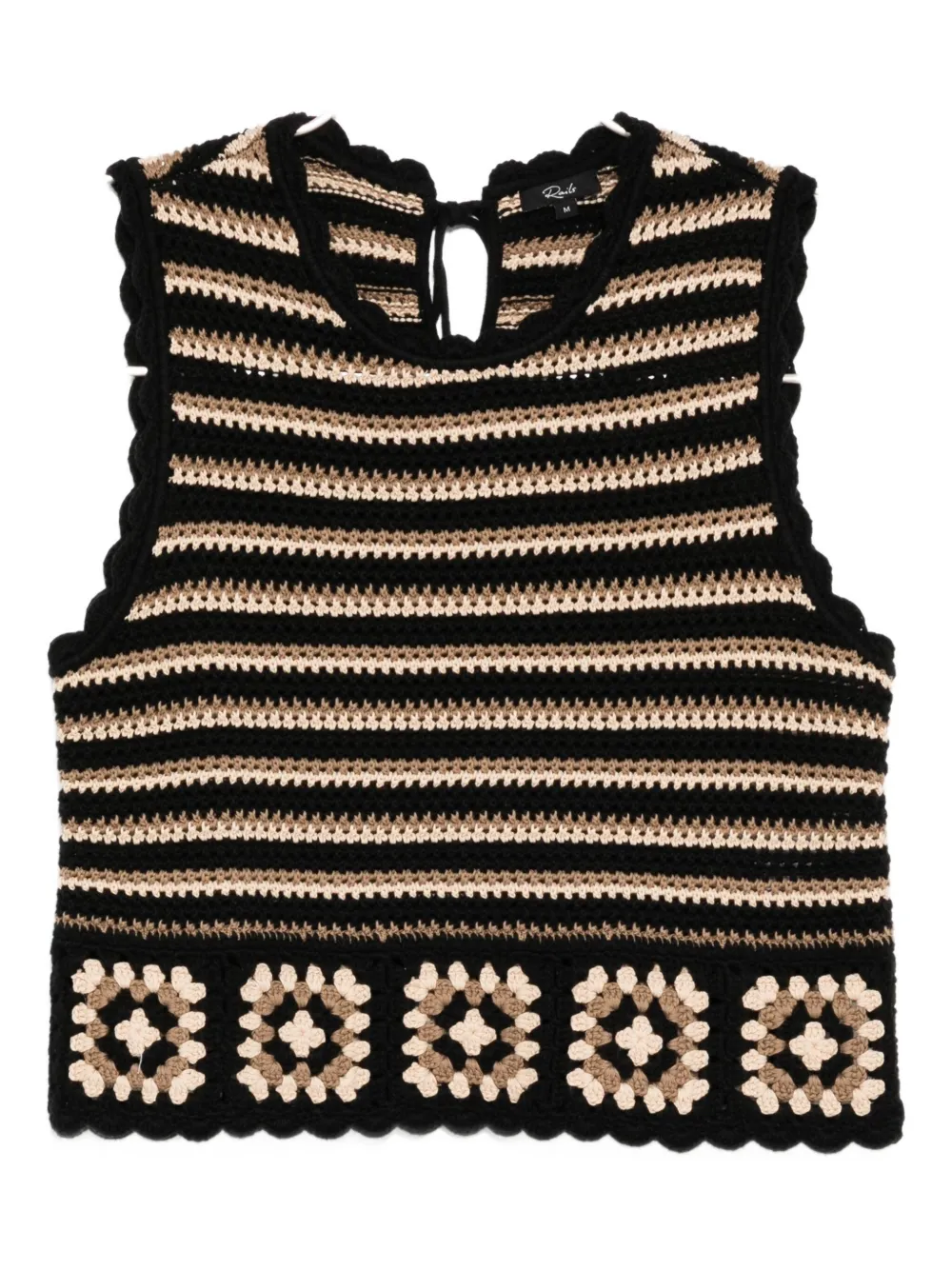 Rails Hazel Crochet Sweater Vest In Black