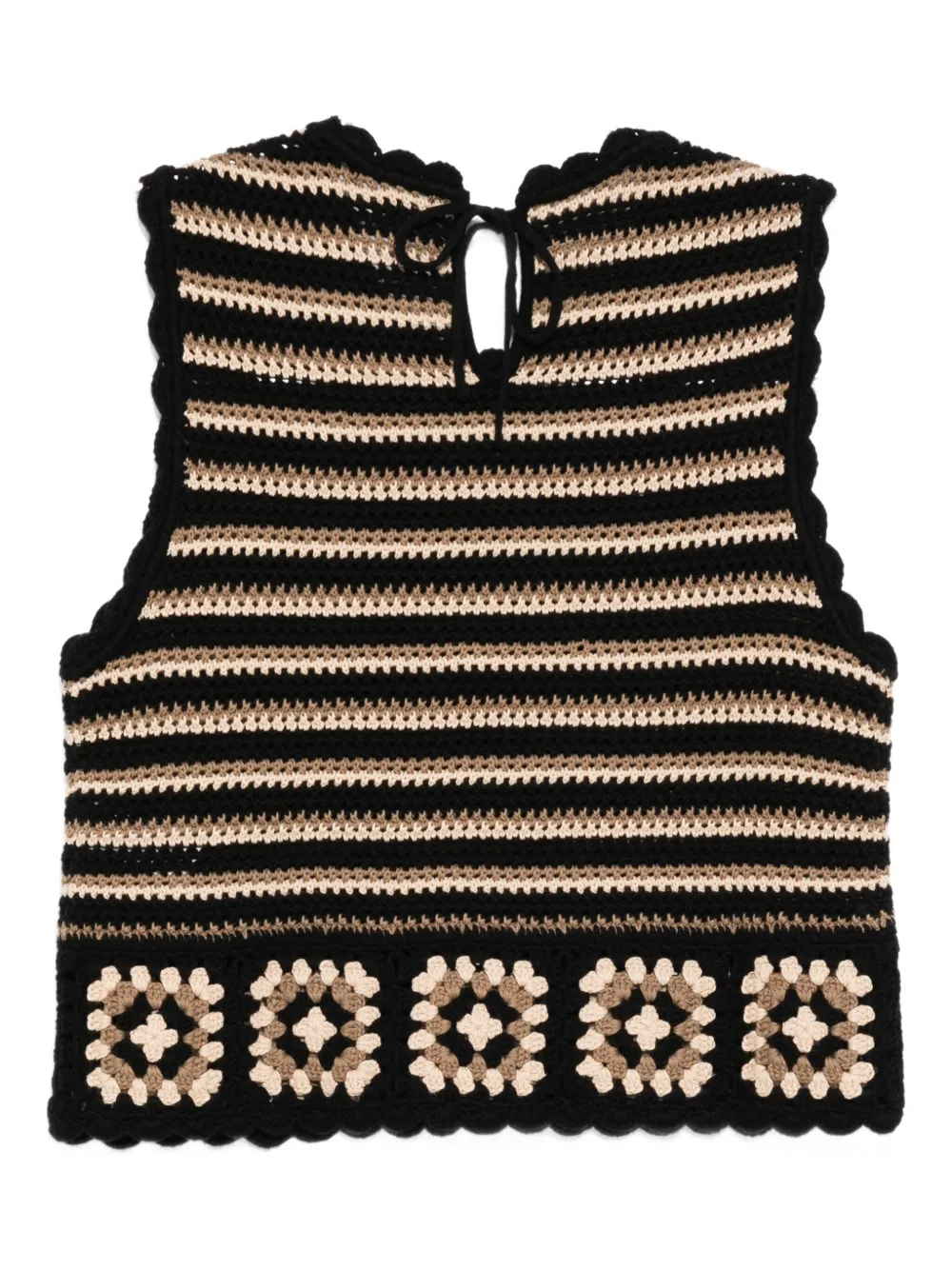 Rails Hazel Crochet Sweater Vest In Black