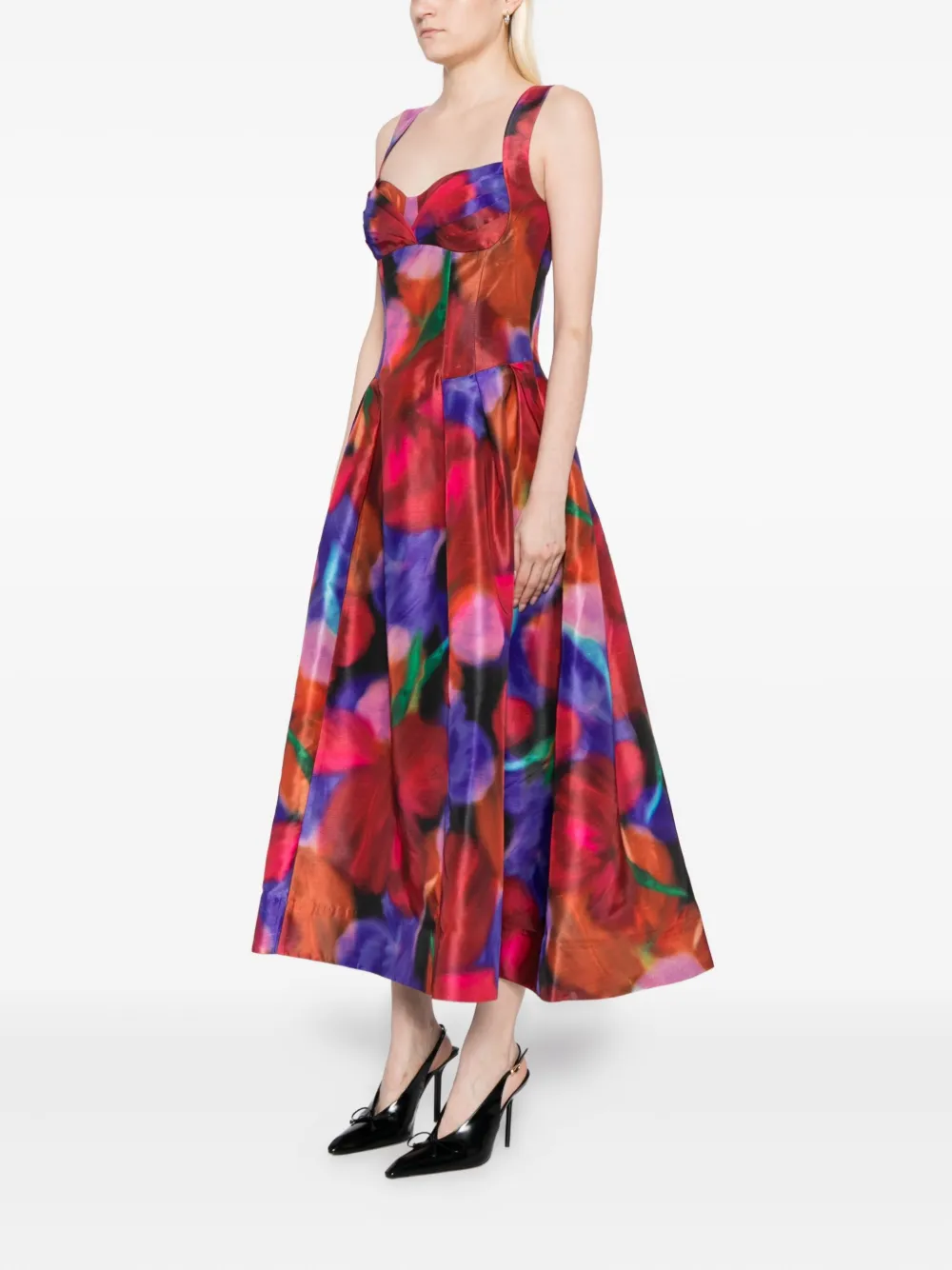 Rebecca Vallance Caberet jurk met rozen Rood