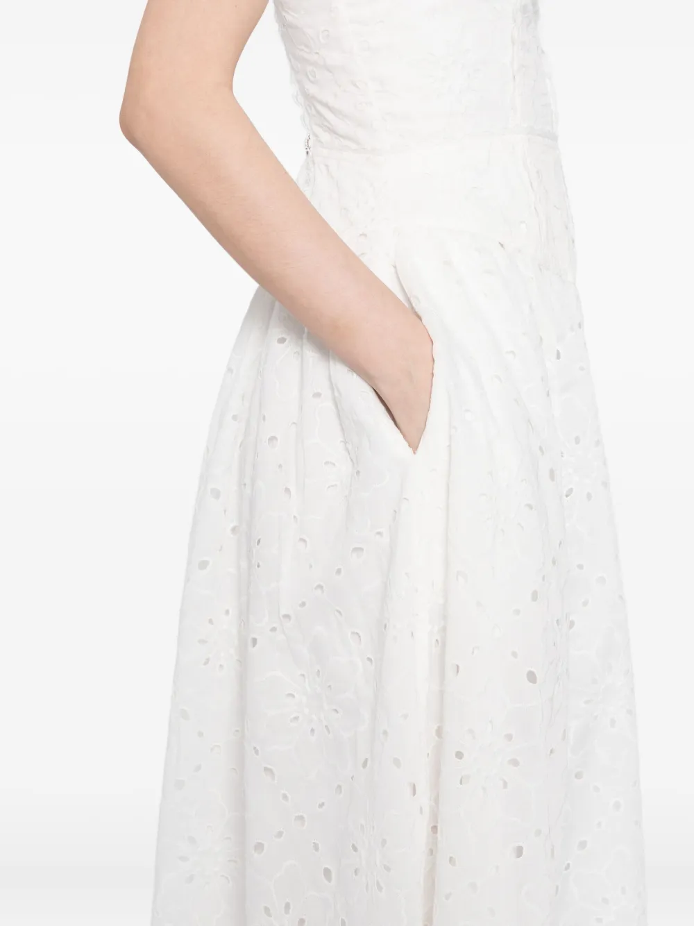 Reformation Katarin Dress In White