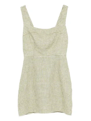 Simon Miller Sahara Striped Denim Dress | Green | FARFETCH