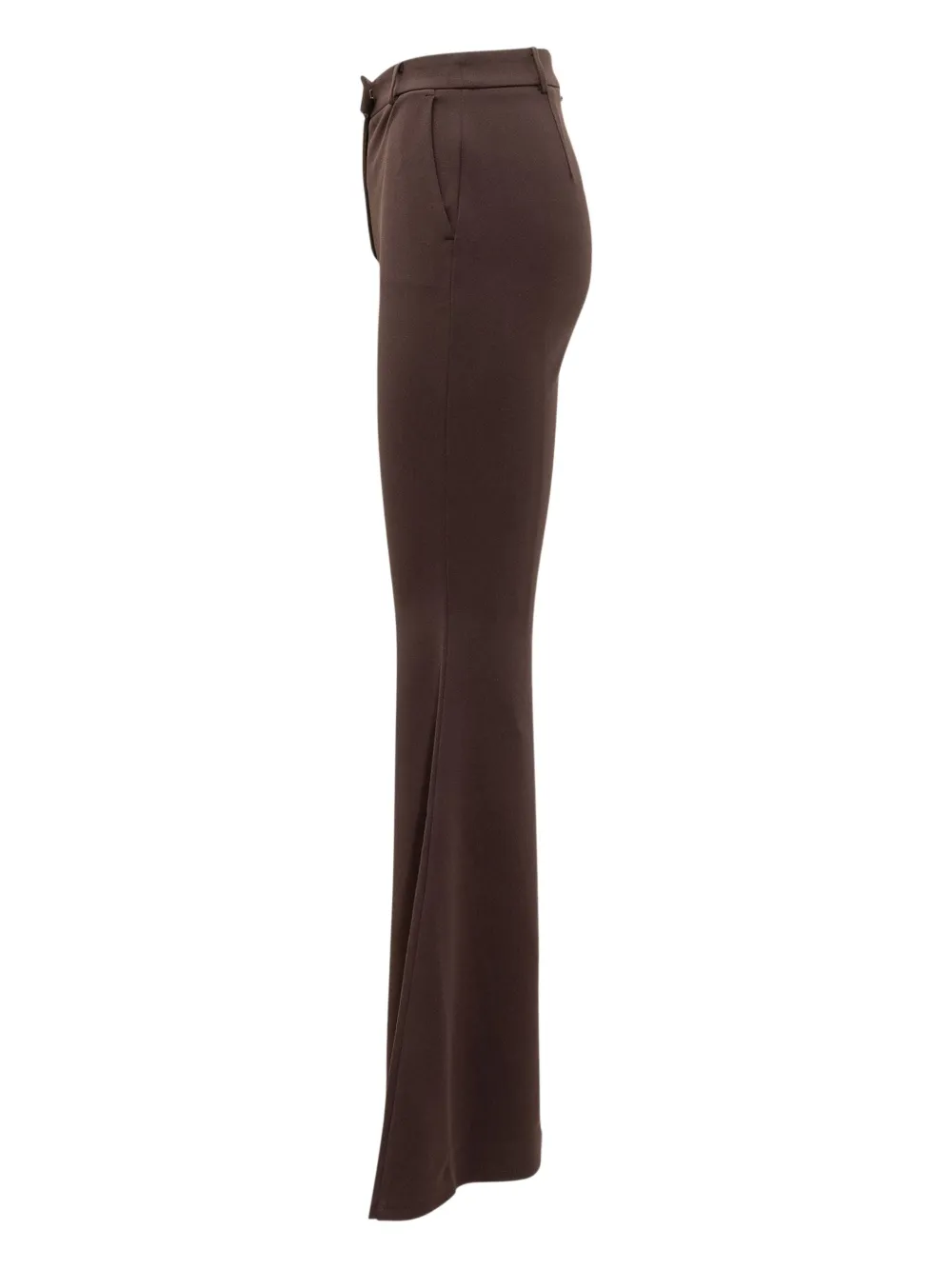 Michael Michael Kors Belt-loops Flared Trousers In Brown