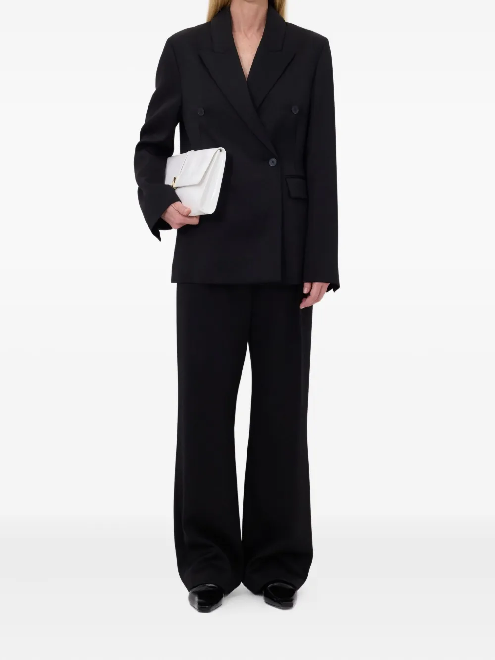 LouLou de Saison HORN double-breasted peak-lapel blazer | Blazers | Image 2