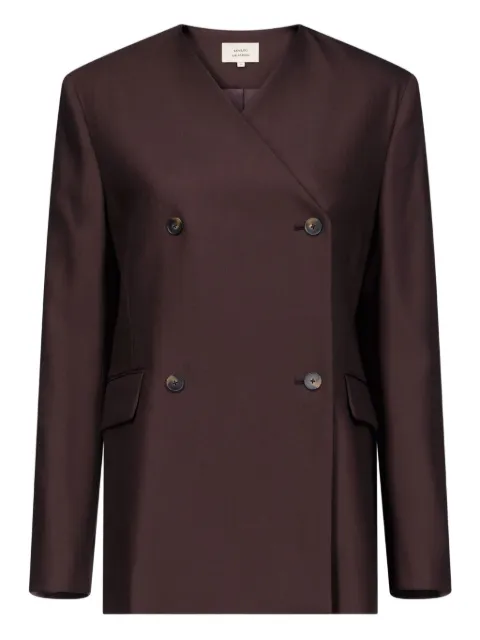 LouLou de Saison double-breasted v-neck blazer