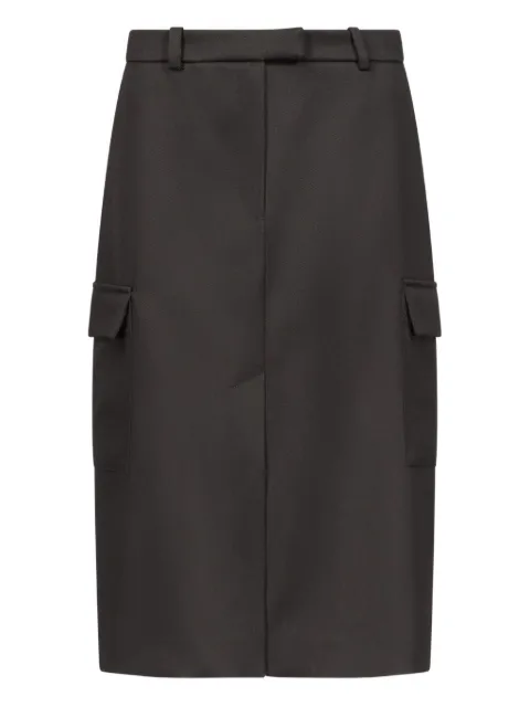 LouLou de Saison JASPER cargo-pockets pencil midi skirt