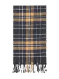 Barbour check-pattern scarf - Blue