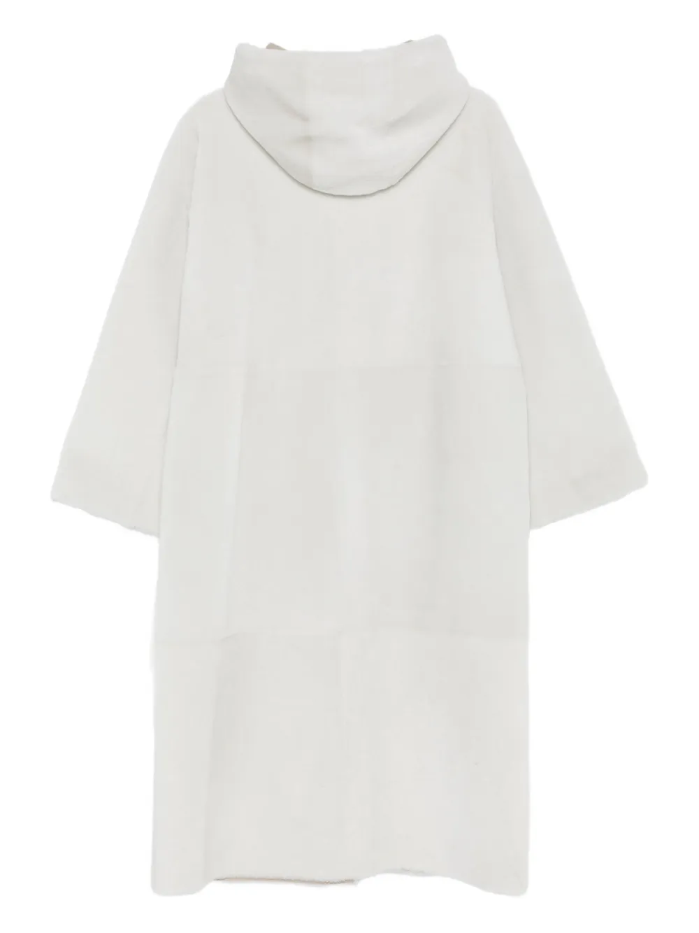 Simonetta Ravizza Hooded Side-pocket Coat In Gray
