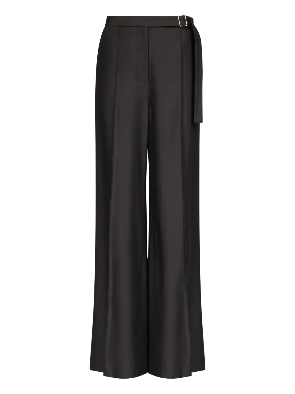 Loulou De Saison Pleated Buckle-fastening Trousers In Black
