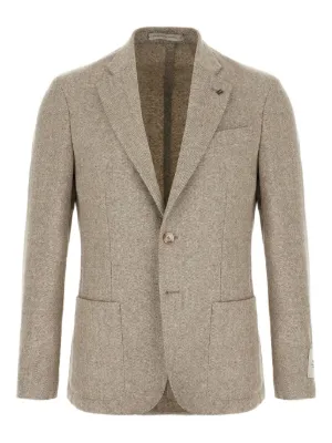 ✨美品✨ 高級感✨コルネリアーニ　テーラードジャケット　イタリア製 CORNELIANI (コルネリアーニ) 千鳥柄 テーラードジャケット