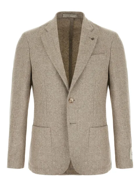 Corneliani blazer con botones y motivo pied de poule