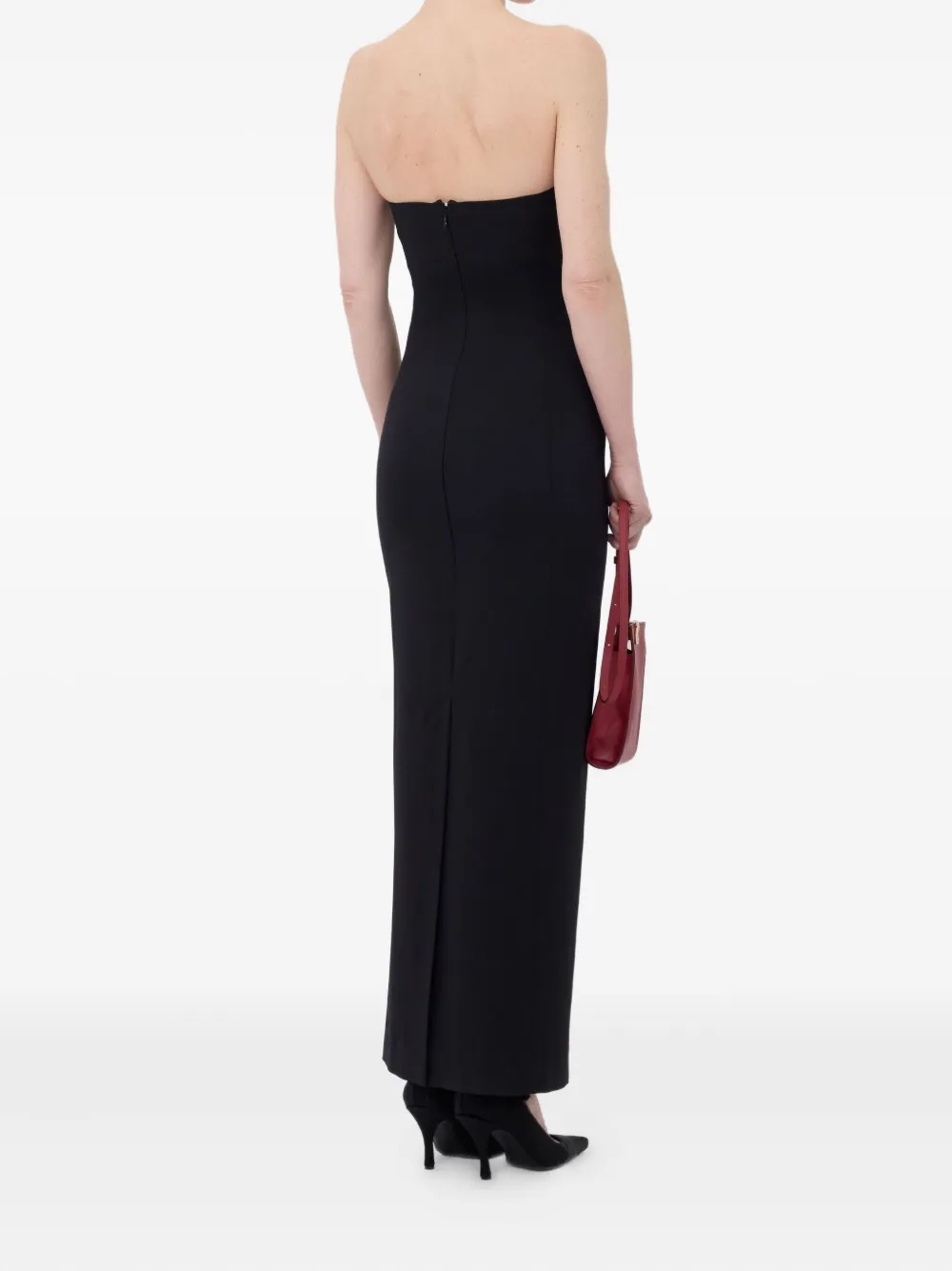 LouLou de Saison SHILO bustier midi-jurk Zwart