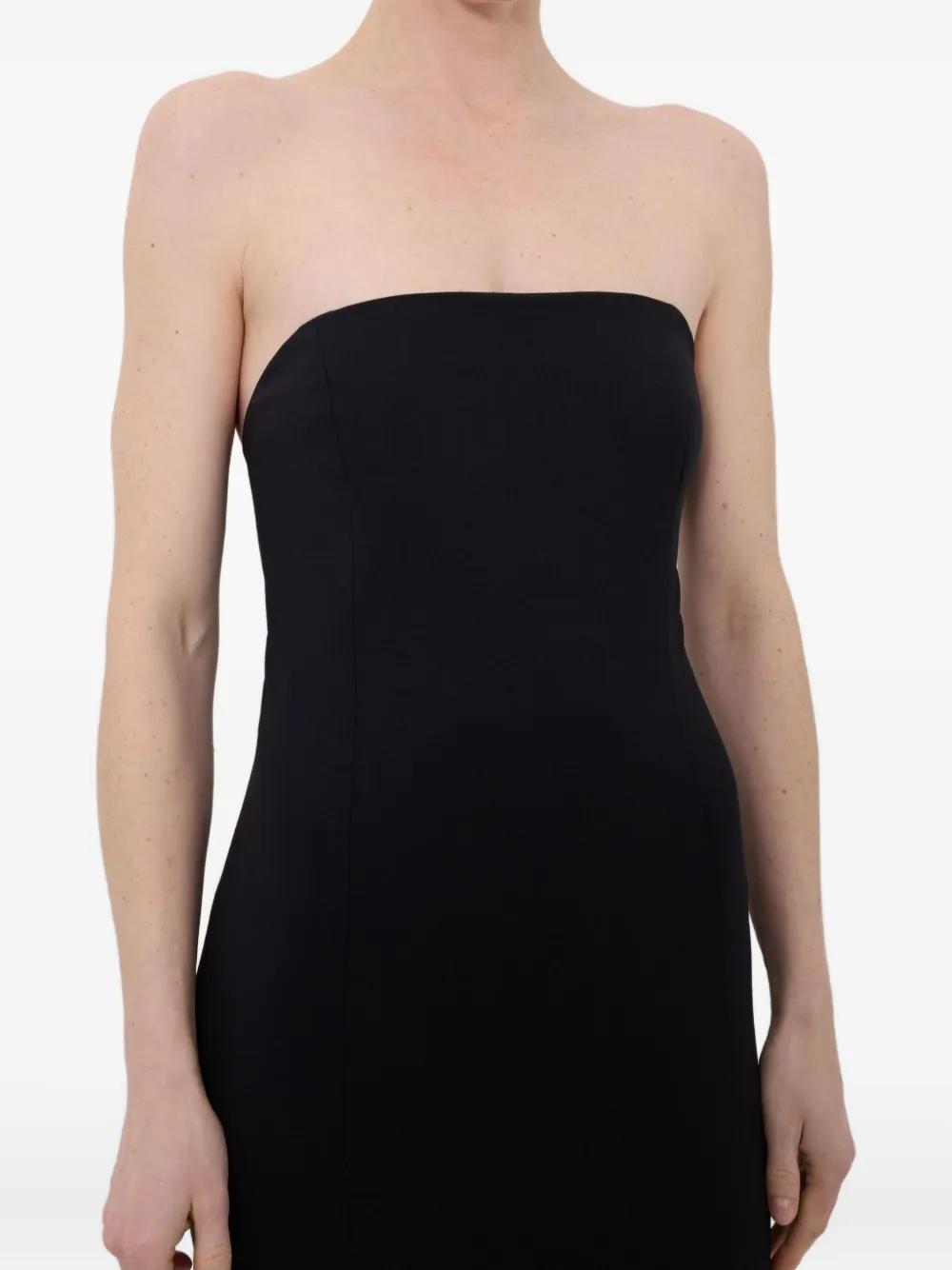 LouLou de Saison SHILO bustier midi-jurk Zwart