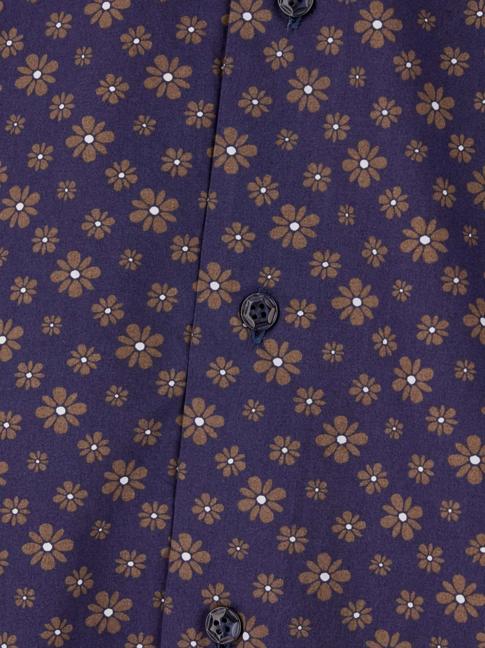 Barba Overhemd met bloemenprint Blauw