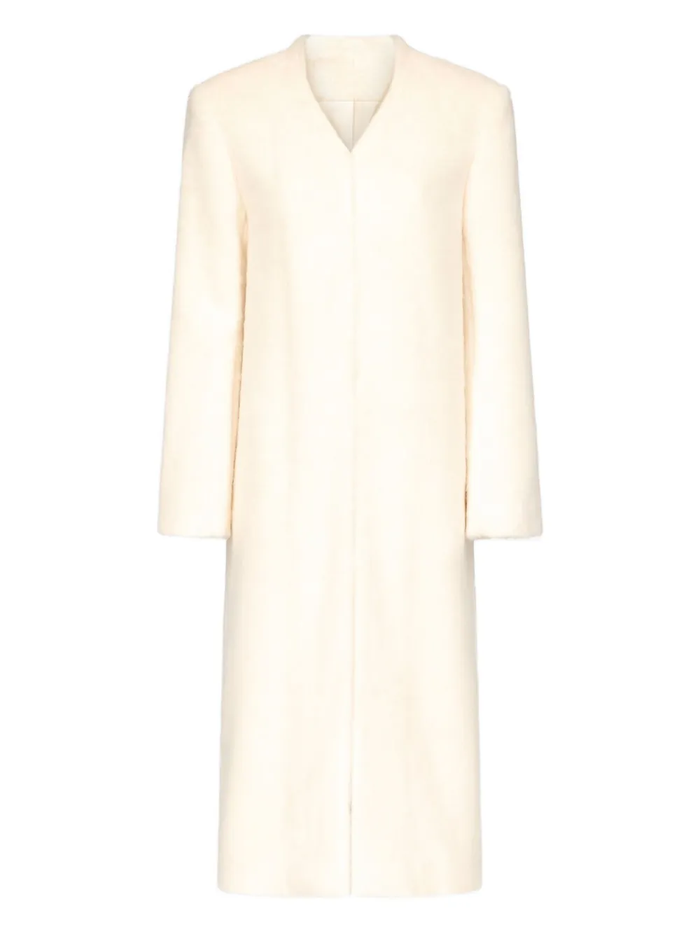 LouLou de Saison Cappotto monopetto con scollo a V - Bianco