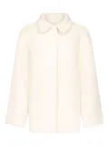 LouLou de Saison Jakob spread-collar alpaca coat - White